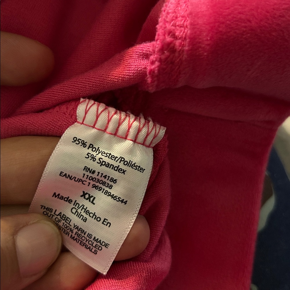 NWOT Juicy Couture Women's Bling Fuchsia Velour Track Lounge Pants - Picture 9 of 10